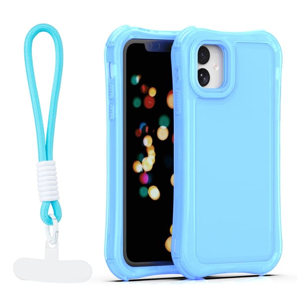 Safepop skal med rem för iPhone 11 blå blå