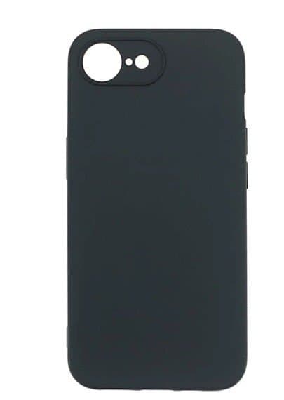 Svart silikonskal för iPhone 16e svart