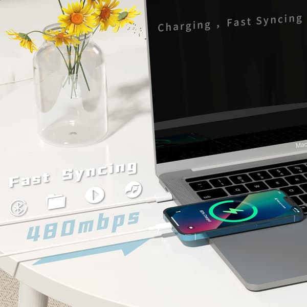 2 st Snabbladdningskabel USB-C till Lightning