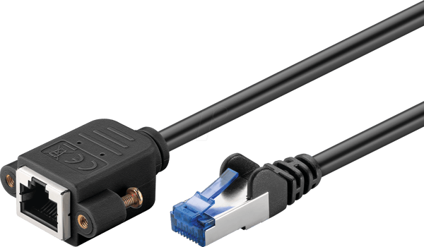 Goobay CAT 6a S/FTP CU 2m Black