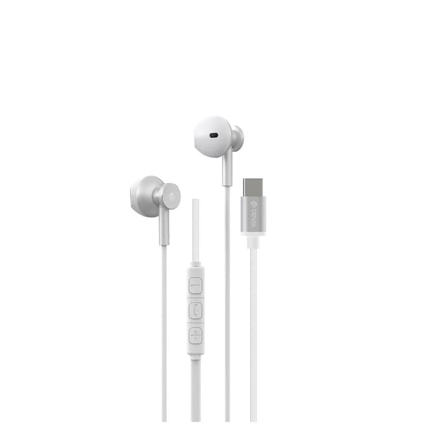 Devia trådbundna hörlurar Smart M2 Digital Metal USB-C silver