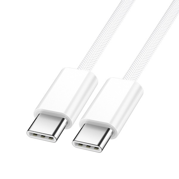 BWOO-kabel USB-C - USB-C 2m 60W vit