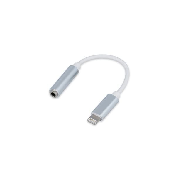 Setty-adapter Lightning - ljuduttag 3,5 mm vit vit