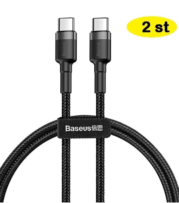 2 st baseus usb-c snabbladdare