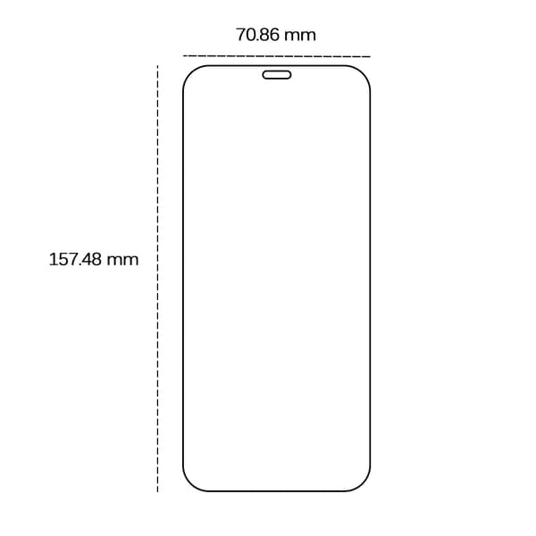 Härdat glas 2,5D för Honor 400