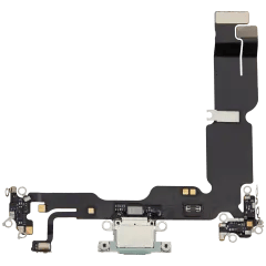 Laddningsport Flexkabel för iPhone 15 Plus (Begagnad OEM-dragning) (Grön) grön