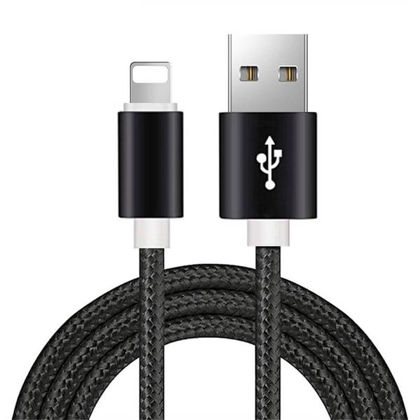 hög kvalitet 2 m iphone kabel svart Black