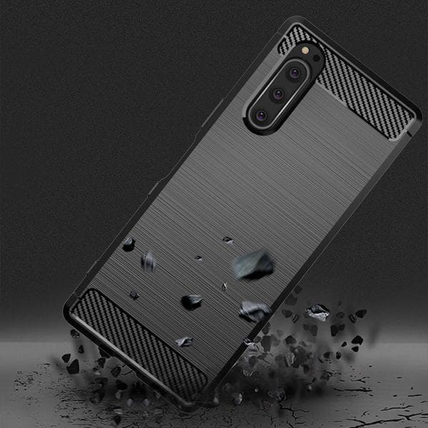 hård silikonfodral för sony Xperia 5 grå