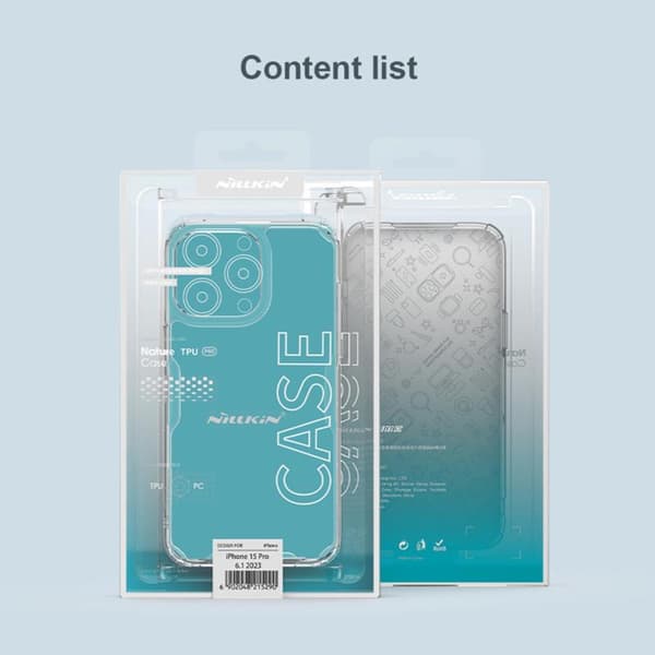 NILLKIN NATURE PRO IPHONE 15 PRO (6.1) TRANSPARENT