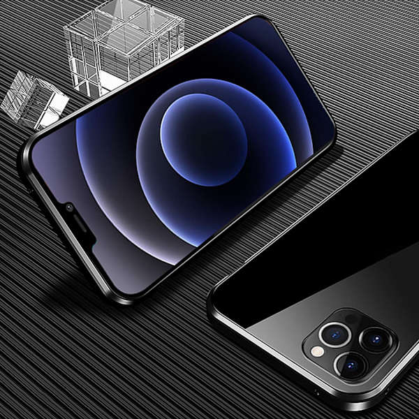 Magnet fodral för iphone 12 pro max svart