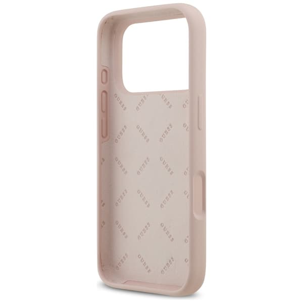 Guess Silicone Big 4G Script skal för iPhone 17 Pro Rosa