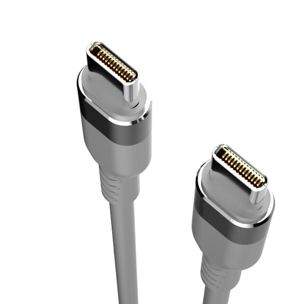 Dudao L5CMAX USB-C till USB-C-kabel 100W 1m grå grå