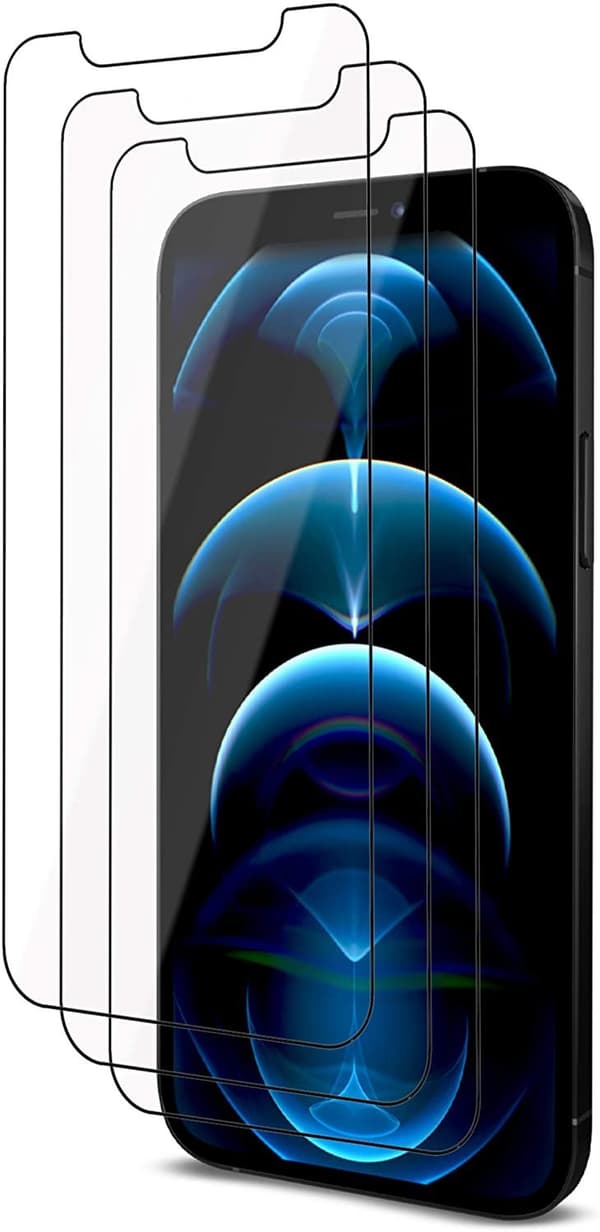 3-pack för iPhone 12 Pro Max Skärmskydd 2,5"