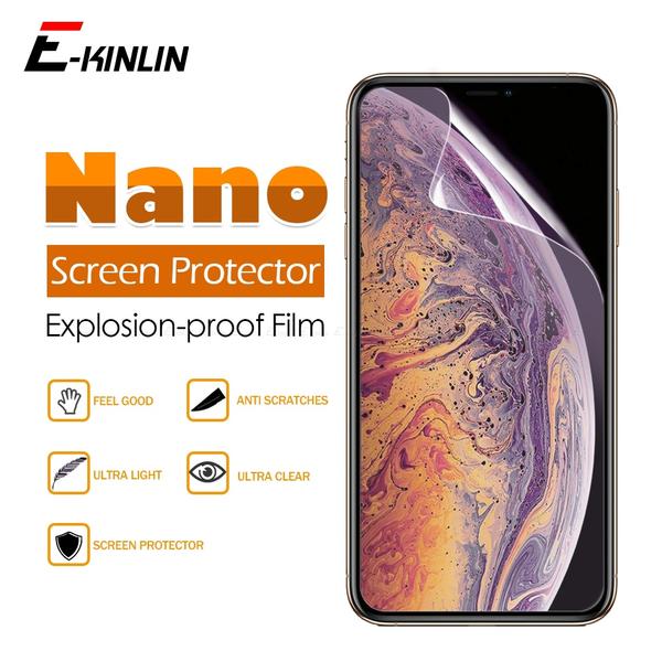 2 st nano skärmskydd för iphone 6,7,8,SE2 Transparent