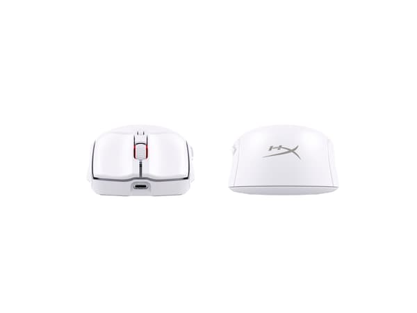 HyperX Pulsefire Haste 2 Optisk trådlös Kablet vit vit