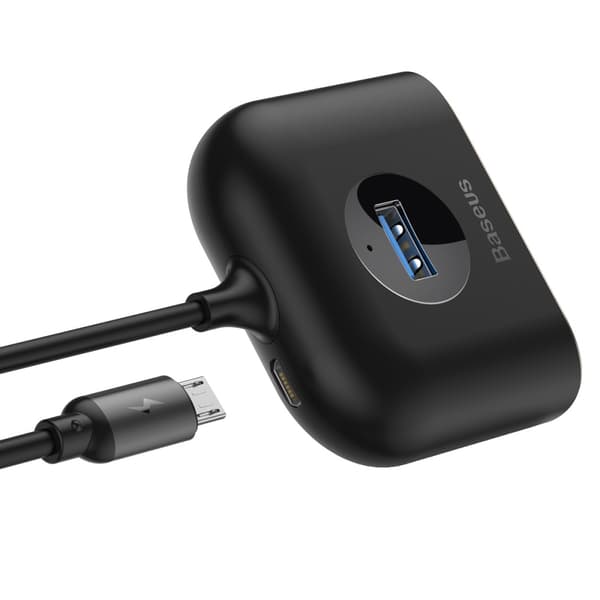 Baseus adapter HUB Square USB 3 0 till 4x USB svart