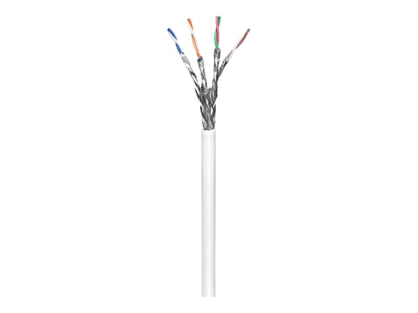 goobay CAT 6 SFTP, PiMF 100m Bulkkabel vit vit