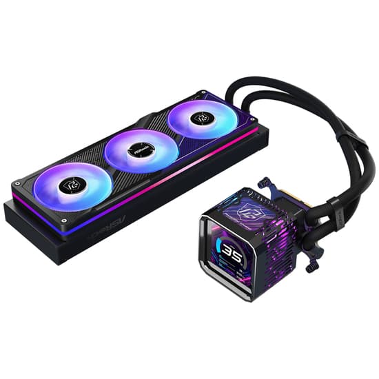 Asrock Phantom Gaming 360 LCD kölesystem 1-pack svart 120 mm svart