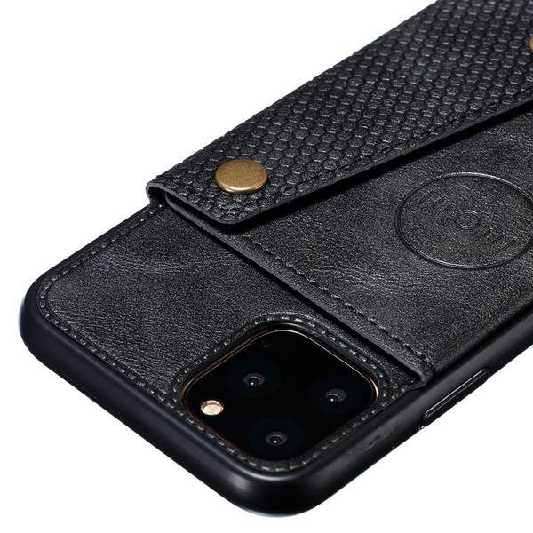 ny design iphone 11 plånboks fodral med magnet röd Red