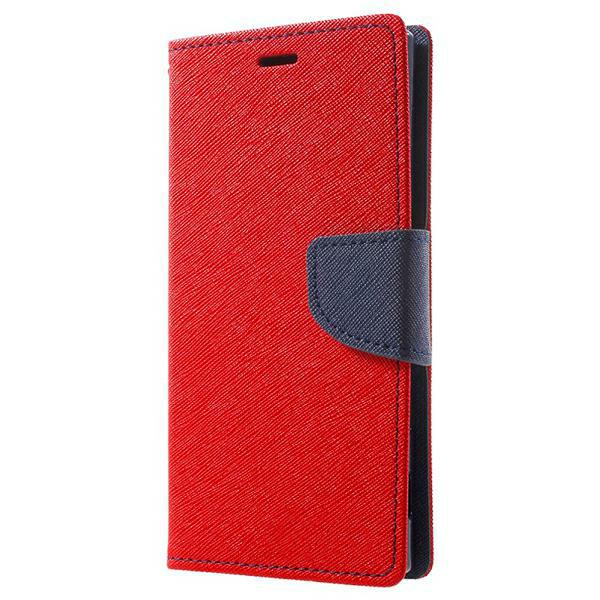 fancy book för Samsung S21 plus röd
