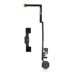 Hemknapp Flexkabel för iPad 5 (2017) / iPad 6 (2018) (Premium) (Svart)