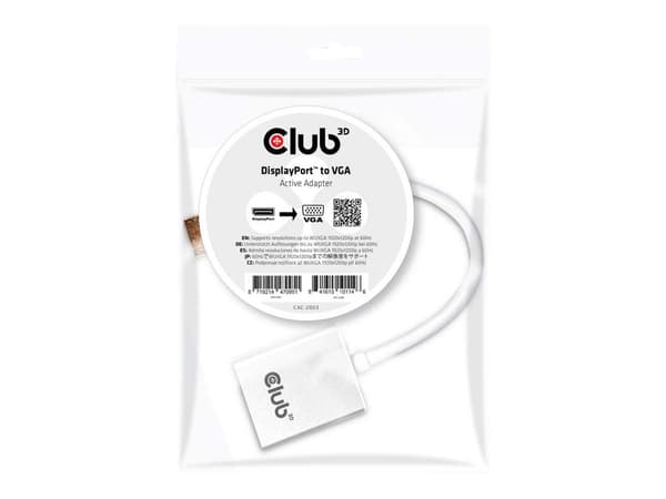 Club 3D CAC-2003 DisplayPort to VGA Active Adapter