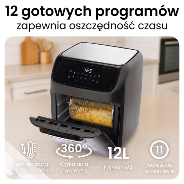 Huslog 1800W multifunktionell fritös