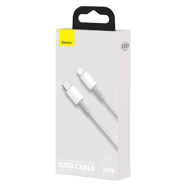 Baseus-kabel High Density PD USB-C - Lightning 1,0 m vit 20W