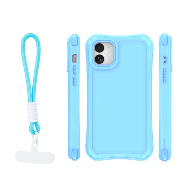 Safepop skal med rem för iPhone 11 blå blå