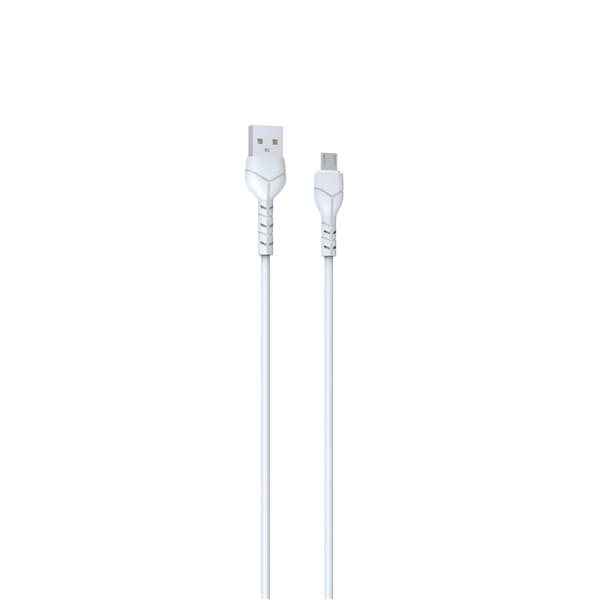 Devia kabel Kintone EC144 USB - MicroUSB 1,0 m 2,1A vit vit