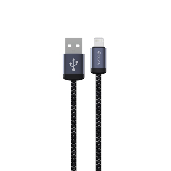 Devia-kabel Gracious EC650 USB - USB-C 1,0 m 2,4A svart