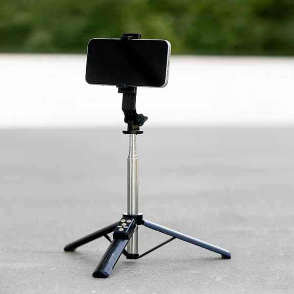 Forever Bluetooth selfie stick stativ SST-100 svart svart