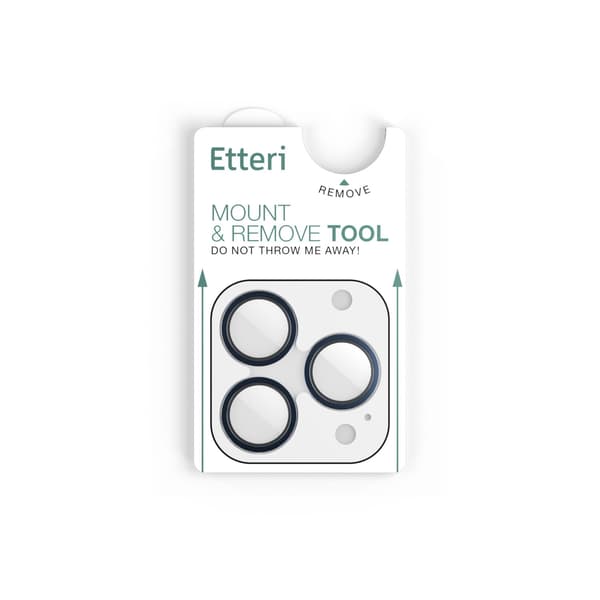 Etteri Camera Lens Protector for iPhone 15 Pro / 15 Pro Max Deep Blue blå