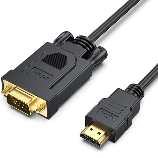 BENFEI HDMI to VGA Cable, Unidirectional, 1.8m, Black
