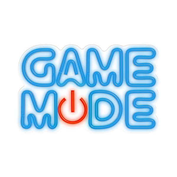 Forever Light Neon PLEXI LED GAME MODE blå röd FPNE38