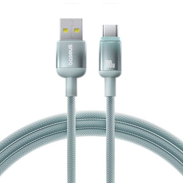 Baseus kabel Discolor USB - USB-C 100W 1m blå-grön