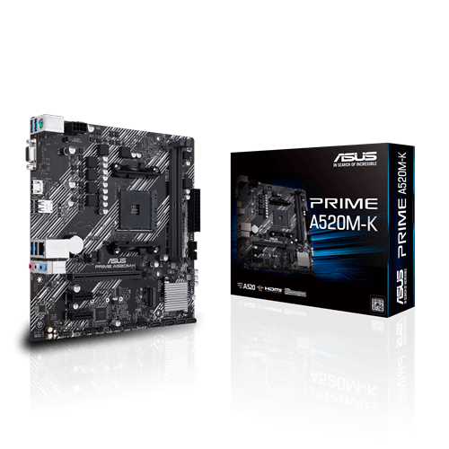 ASUS PRIME A520M-K Micro-ATX AM4 AMD A520