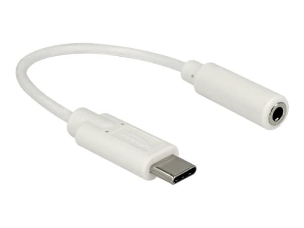 Delock ljudadapter 14cm vit vit
