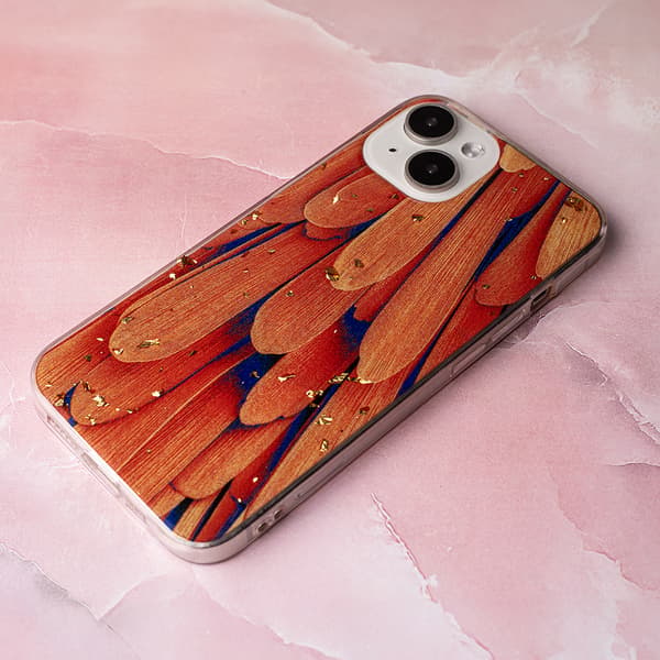 Guld Glam skal för iPhone 11 orange orange