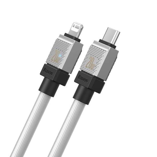 Baseus kabel CoolPlay USB-C - Lightning 2m 20W vit vit