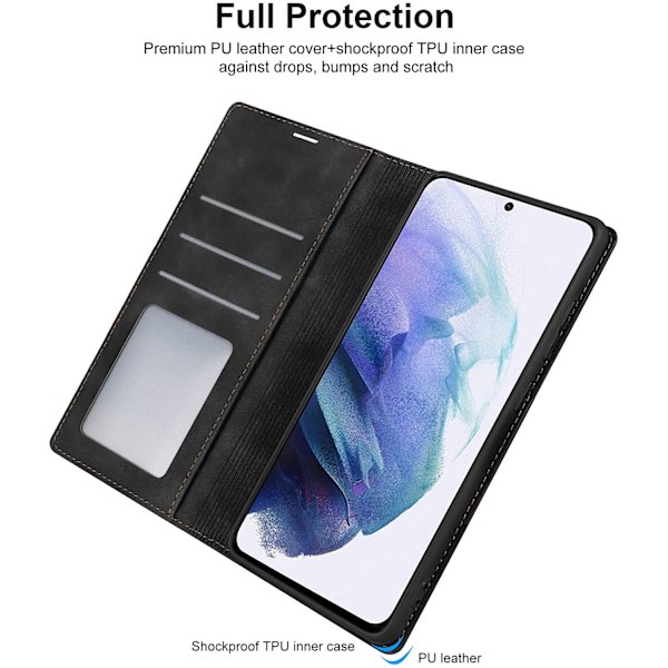 CaseMe 013 för iphone 7/8 plus  Plånboksfodral|svart