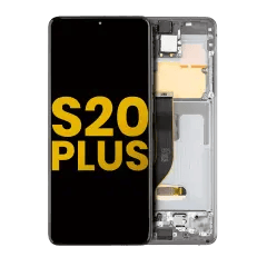OLED-enhet med ram för Samsung Galaxy S20 Plus 5G (renoverad) (Cosmic Gray) grå