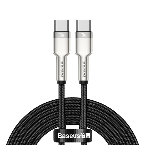 Baseus kabel Cafule Metal PD USB-C - USB-C 2,0 m svart 100W svart