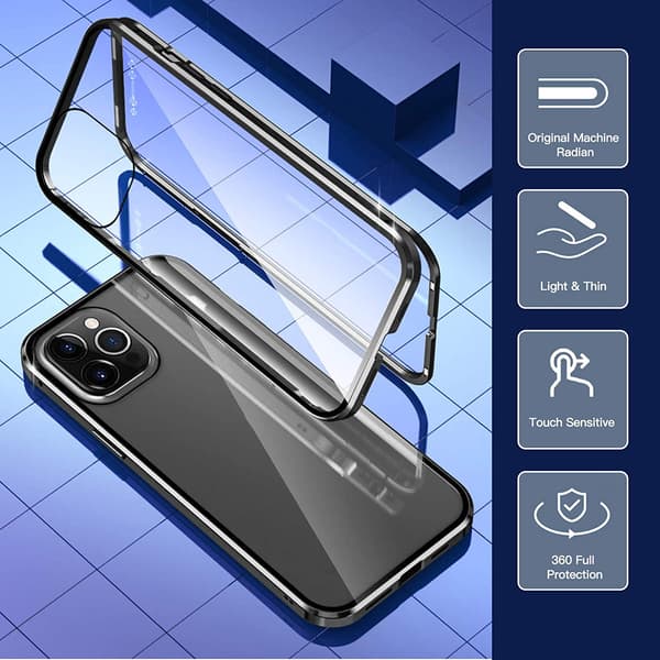 Magnet fodral för iphone 12 pro max grön grön