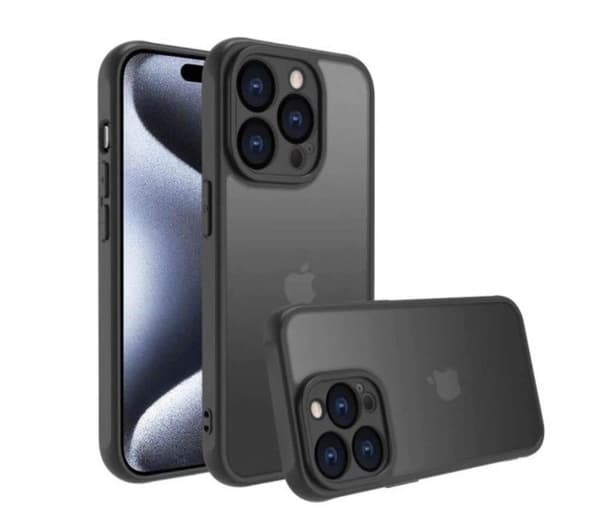 Panzer Matt Skal för iPhone 15 Pro Max Svart