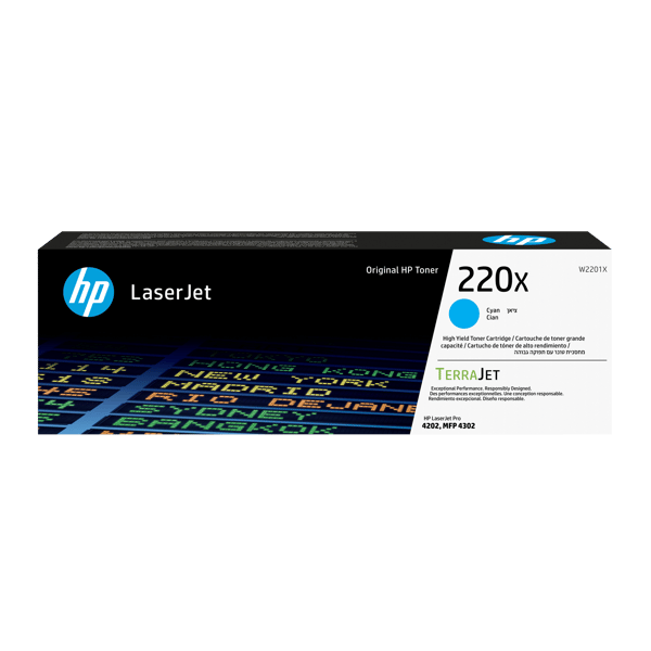 HP 220X Cyan 5500 sidor Toner