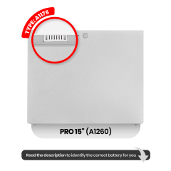 Replacement Battery (A1175) For MacBook Pro 15" (A1260 / Early 2008)