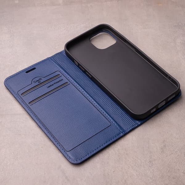 Smart Caro-fodral för iPhone 16e / 17e marinblå