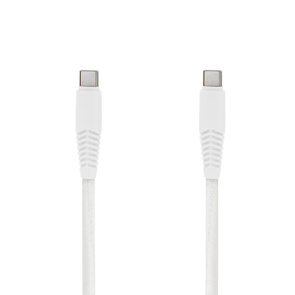 Setty-kabel USB-C - USB-C 1,5 m 20W KNC-C-1.52000 vit vit