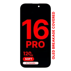 OLED-enhet för iPhone 16 Pro (Eftermarknad Pro: XO7 Soft) (120HZ)